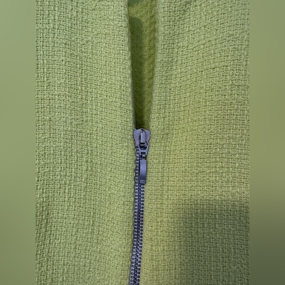 Tweed zara blazer in bright lime green - Picture 5 of 8